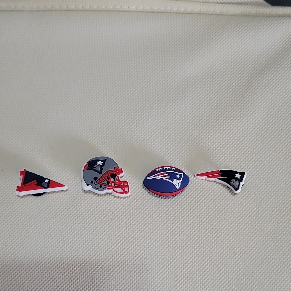 New England Patriots Shoe Croc Charms Set